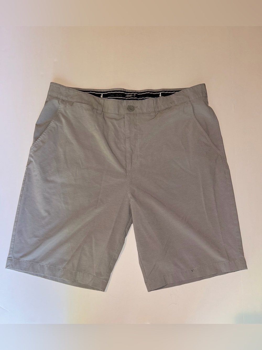 Johnnie O Gray Golf Shorts, Men's Size 36, Stain Shown in Last Photo